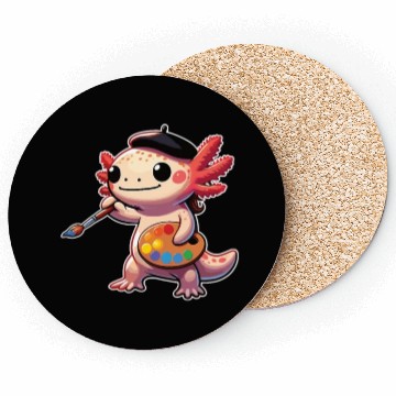 Discover Painter Art Artist Axolotl Coasters