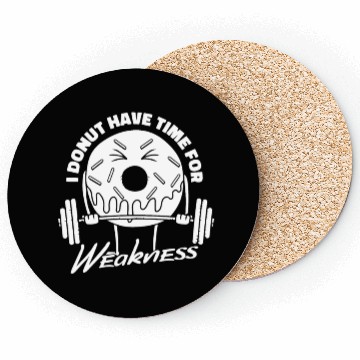Discover Fitness Donut Funny Donut Gym Coasters