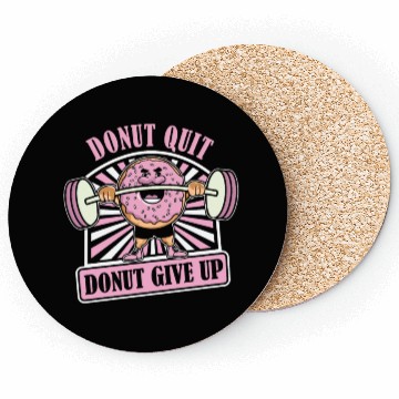Discover Fitness Donut Funny Donut Gym Coasters