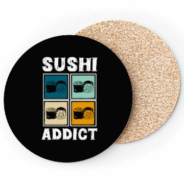Discover Sushi Delicious Kawaii Cuisine Coasters