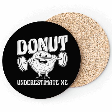 Discover Fitness Donut Funny Donut Gym Coasters