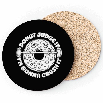 Discover Fitness Donut Funny Donut Gym Coasters