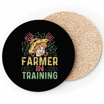 Discover Farmer in Training Vegetable Farmer Gift Coasters