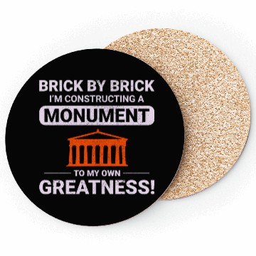 Discover Monumental Brick Mastery: Humorous Bricklayer Coasters