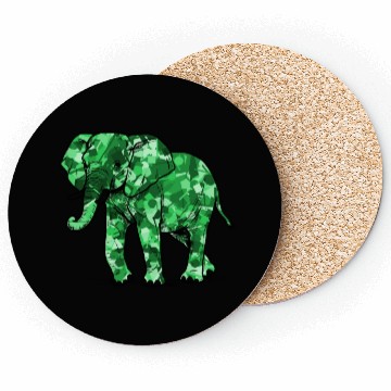 Discover Mighty Elephant in Emerald Green Coasters