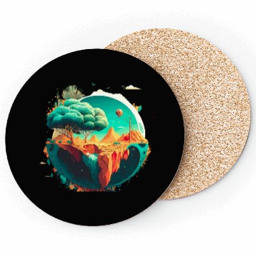 Discover Green Earth Vibes: Eco-Friendly Coasters
