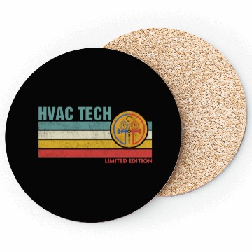 Discover HVAC Technician Limited Edition Funny HVAC Mechani Coasters