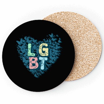 Discover Fluttering Freedom: LGBT Butterfly Coasters