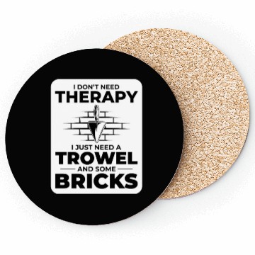 Discover Bricklayer Therapy Trowels and Bricks Brick Mason Coasters
