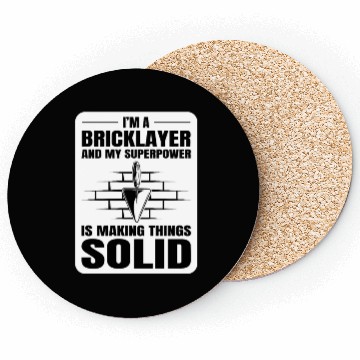 Discover Bricklayer Bricklaying Brick Mason Wall Builder Coasters