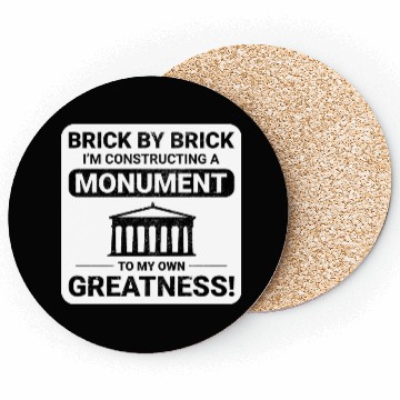 Discover Monumental Brick Mastery: Humorous Bricklayer Coasters