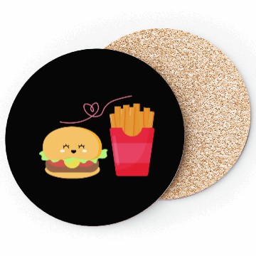 Discover Burger and fries Coasters
