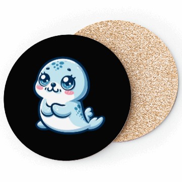 Discover Graceful Seal Serenity Coasters