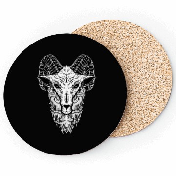 Discover Baphomet Goat Devil Head Coasters