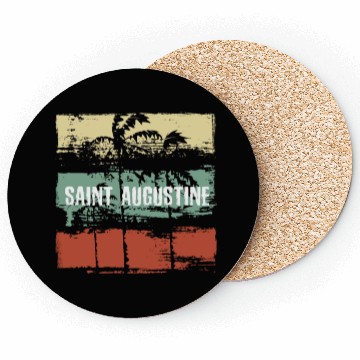 Discover Saint Augustine Florida Artistic Vacation Coasters