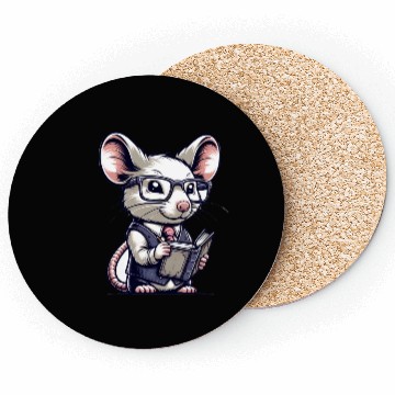 Discover Cute Mouse Teacher Coasters
