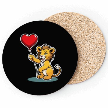 Discover Lion Heart - Valentine's Day Coasters