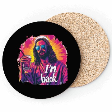 Discover Jesus Christ Easter I'm Back Party Coasters