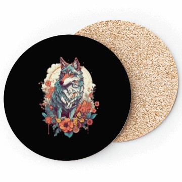 Discover Colorful Wolf Coasters