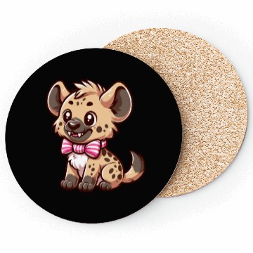 Discover Playful Hyena Cartoon Coasters