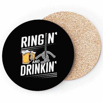 Discover Ringin And Drinkin Horseshoe Pitching Coasters