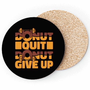 Discover Fitness Donut Funny Donut Gym Coasters