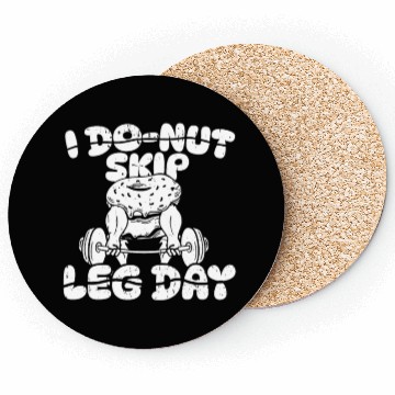 Discover Fitness Donut Funny Donut Gym Coasters