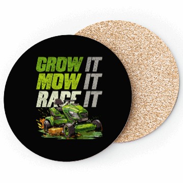 Discover Lawn Mower Racing Lawnmower Coasters