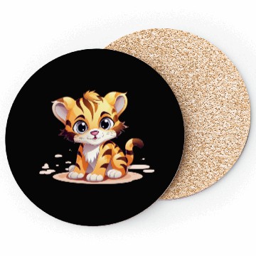 Discover Cute Little Tiger Coasters