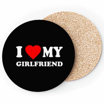 Discover I Love My Girlfriend Valentines Coasters