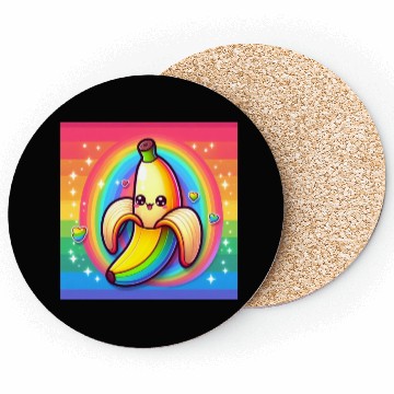 Discover Banana RainbowT-Coasters