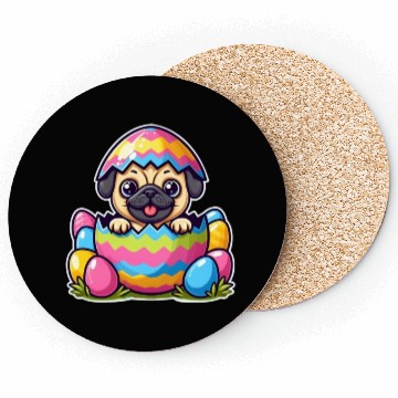 Discover Easter Pup Surprise: Mopsy Hatchling Coasters