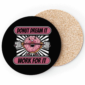 Discover Fitness Donut Donut Gym Coasters