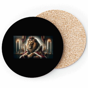 Discover A majestic lion Coasters