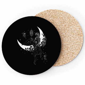 Discover Fairy Fairycore Moon Crescent Moon Coasters