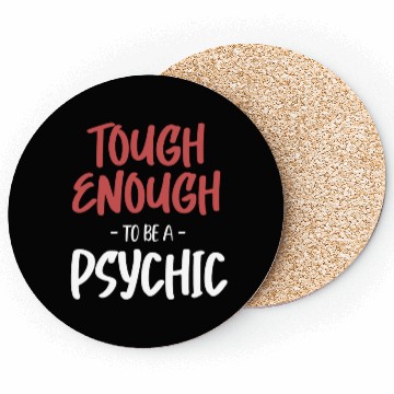 Discover Tough Enough To Be A Psychic Celestial Card Coasters
