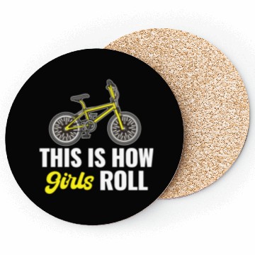Discover This Is How Girls Roll BMX Racing Automobile Coasters