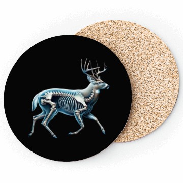 Discover Deer Skeleton Anatomy Coasters