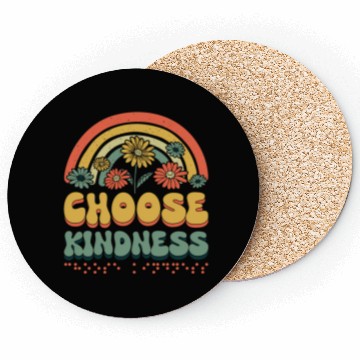 Discover Choose Kindness Braille Alphabet Braille Language Coasters