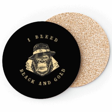 Discover i bleed black & gold. Coasters