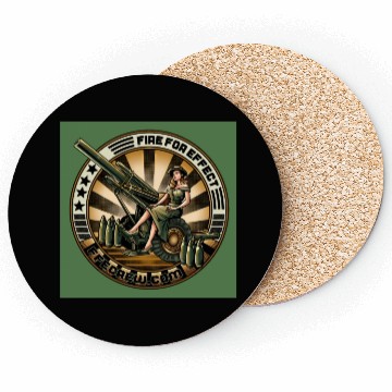 Discover FFE LOGO 2024 green Coasters