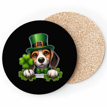 Discover St. Patrick's Day Beagle Coasters