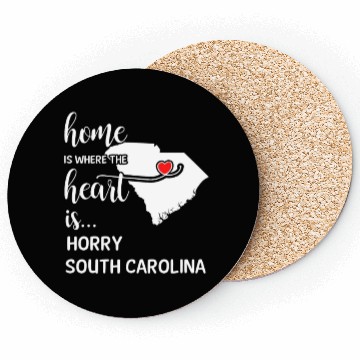 Discover Horry County South Carolina Is Where My Heart Is Coasters