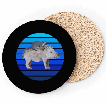 Discover boar raccoon Coasters
