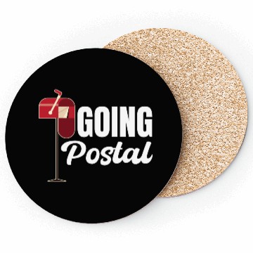 Discover Going Postal Funny Worker Postman Mailman Letter Coasters