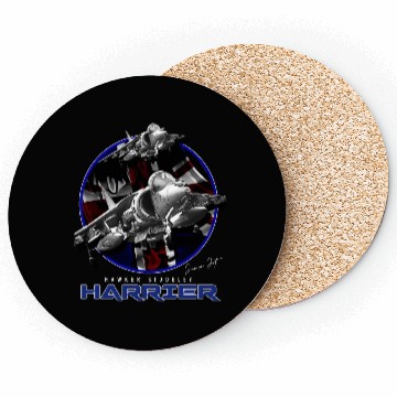 Discover Harrier Jump Jet Royal Air Force Fighterjet Coasters