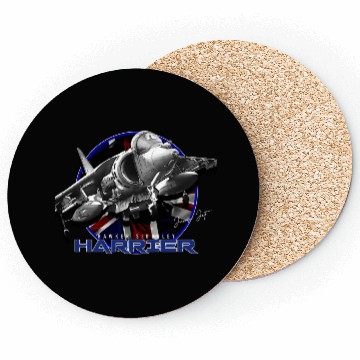 Discover Harrier Jump Jet Royal Air Force Fighterjet Coasters
