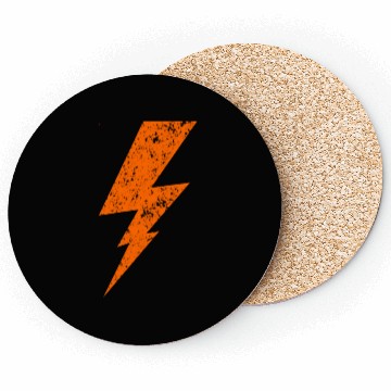 Discover orange Bolt Lightning | Bolt Graphic Coasters