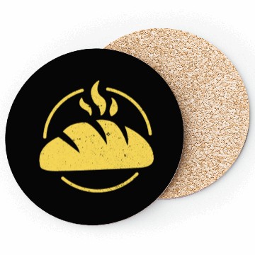 Discover Bread I Love You Dough Much Coasters
