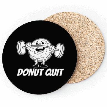 Discover Fitness Donut Funny Donut Gym Coasters